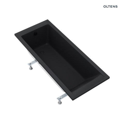 Langfoss Oltens Langfoss wanna prostokątna 140x70 akrylowa czarny mat 10001300 Langfoss Oltens Langfoss wanna prostokątna 140x70 akrylowa czarny mat 10001300
