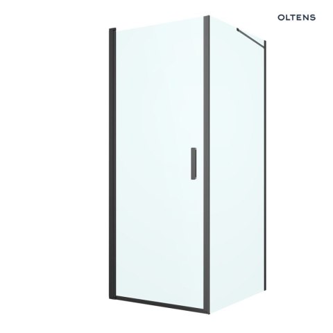 Rinnan Oltens Rinnan kabina prysznicowa 80x100 cm prostokątna drzwi ze ścianką czarny mat/szkło przezroczyste 20215300 Rinnan Oltens Rinnan kabina prysznicowa 80x100 cm prostokątna drzwi ze ścianką czarny mat/szkło przezroczyste 20215300