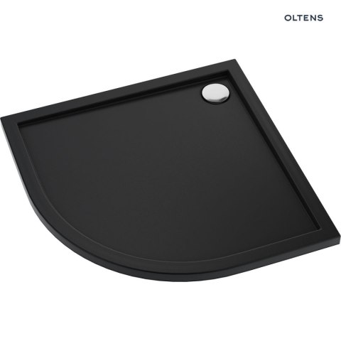 Superior Oltens Superior brodzik 80x80 cm półokrągły akrylowy czarny mat 16001300 Superior Oltens Superior brodzik 80x80 cm półokrągły akrylowy czarny mat 16001300