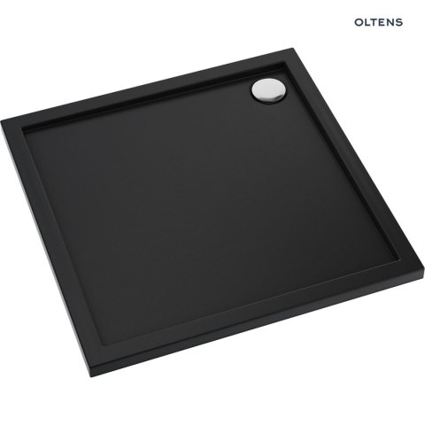 Superior Oltens Superior brodzik 90x90 cm kwadratowy akrylowy czarny mat 17001300 Superior Oltens Superior brodzik 90x90 cm kwadratowy akrylowy czarny mat 17001300
