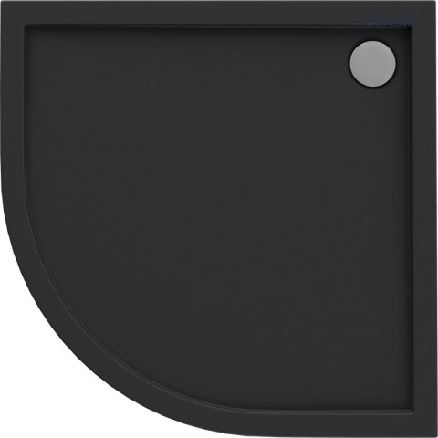 Superior Oltens Superior brodzik 90x90 cm półokrągły akrylowy czarny mat 16002300 Superior Oltens Superior brodzik 90x90 cm półokrągły akrylowy czarny mat 16002300