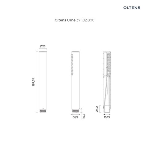 Ume Oltens Ume Gide zestaw prysznicowy złoty połysk 36010800 Ume Oltens Ume Gide zestaw prysznicowy złoty połysk 36010800