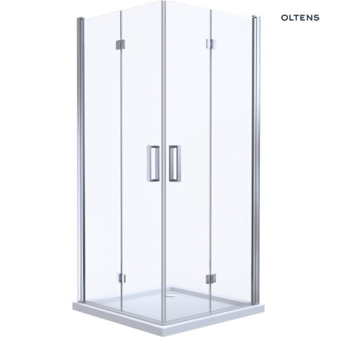 Byske Oltens Byske kabina prysznicowa 80x80 cm kwadratowa chrom/szkło przezroczyste 20001100 Byske Oltens Byske kabina prysznicowa 80x80 cm kwadratowa chrom/szkło przezroczyste 20001100