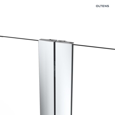Fulla Oltens Fulla parawan nawannowy 2-częściowy 98x140 cm chrom/szkło przezroczyste 23204100 Fulla Oltens Fulla parawan nawannowy 2-częściowy 98x140 cm chrom/szkło przezroczyste 23204100