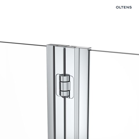 Fulla Oltens Fulla parawan nawannowy 2-częściowy 98x140 cm chrom/szkło przezroczyste 23204100 Fulla Oltens Fulla parawan nawannowy 2-częściowy 98x140 cm chrom/szkło przezroczyste 23204100