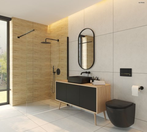 Hamnes Oltens Hamnes miska WC wisząca PureRim z powłoką SmartClean czarny mat 42513300 Hamnes Oltens Hamnes miska WC wisząca PureRim z powłoką SmartClean czarny mat 42513300