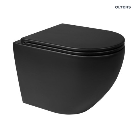 Hamnes Oltens Hamnes miska WC wisząca PureRim z powłoką SmartClean czarny mat 42513300 Hamnes Oltens Hamnes miska WC wisząca PureRim z powłoką SmartClean czarny mat 42513300