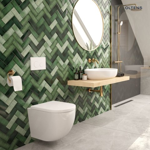 Hamnes Zestaw Oltens Hamnes Stille miska WC wisząca PureRim z powłoką SmartClean z deską wolnoopadającą Ovan Slim biały 42522000 Hamnes Zestaw Oltens Hamnes Stille miska WC wisząca PureRim z powłoką SmartClean z deską wolnoopadającą Ovan Slim biały 42522000
