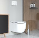 Holsted Zestaw Oltens Holsted miska WC wisząca PureRim z powłoką SmartClean z deską wolnoopadającą biały 42517000