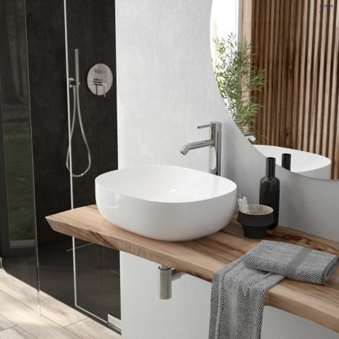 Katla Zestaw Oltens Katla bateria podtynkowa termostatyczna z deszczownicą 30 cm Sondera i kompletem prysznicowym Ume chrom 36611100