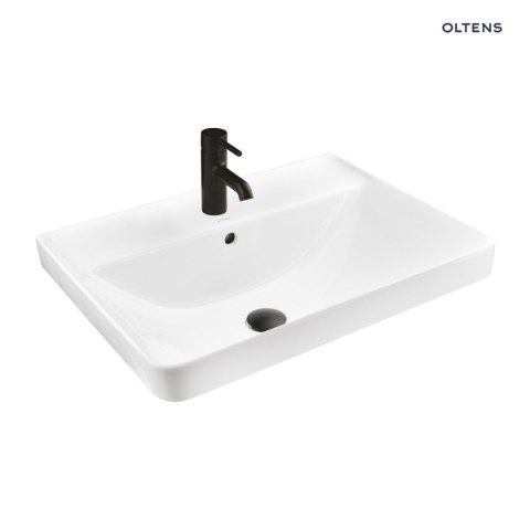 Kolma Oltens Kolma umywalka 61x47,5 cm wpuszczana prostokątna z powłoką SmartClean biała 41708000