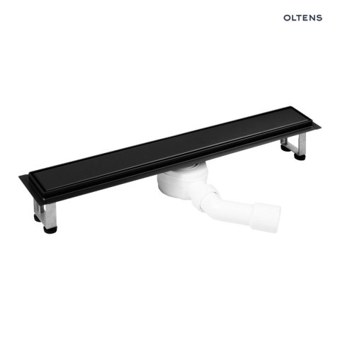 Langan Oltens Langan 80 uniwersalny 2w1 odpływ prysznicowy liniowy 80 cm z kołnierzem czarny mat 30007300 Langan Oltens Langan 80 uniwersalny 2w1 odpływ prysznicowy liniowy 80 cm z kołnierzem czarny mat 30007300
