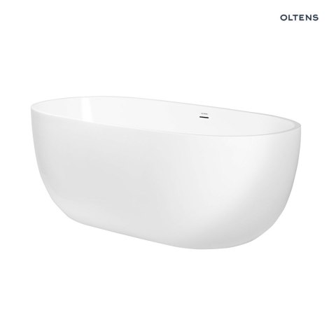 Stora Oltens Stora wanna wolnostojąca 170x78 cm owalna akrylowa biały połysk 12001000 Stora Oltens Stora wanna wolnostojąca 170x78 cm owalna akrylowa biały połysk 12001000