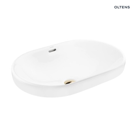Tive Oltens Tive umywalka 61x40 cm wpuszczana owalna z powłoką SmartClean biała 40823000 Tive Oltens Tive umywalka 61x40 cm wpuszczana owalna z powłoką SmartClean biała 40823000