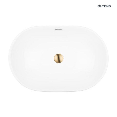 Tive Oltens Tive umywalka 61x40 cm wpuszczana owalna z powłoką SmartClean biała 40823000 Tive Oltens Tive umywalka 61x40 cm wpuszczana owalna z powłoką SmartClean biała 40823000
