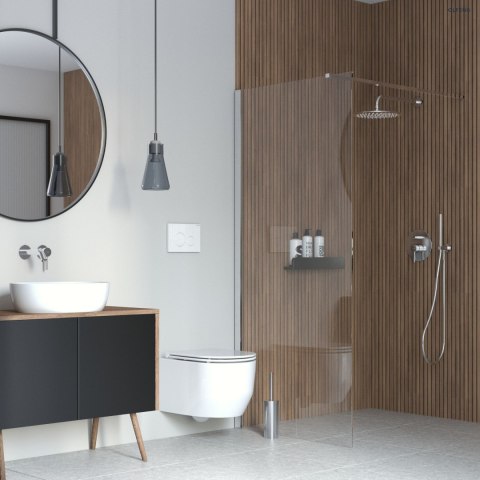 Vida Oltens Vida ścianka prysznicowa 80 cm chrom połysk/szkło przezroczyste 22001100 Vida Oltens Vida ścianka prysznicowa 80 cm chrom połysk/szkło przezroczyste 22001100
