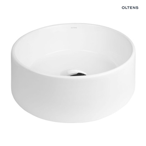 Lagde Oltens Lagde umywalka 40 cm nablatowa okrągła z powłoką SmartClean biała 40816000 Lagde Oltens Lagde umywalka 40 cm nablatowa okrągła z powłoką SmartClean biała 40816000
