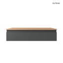 Vernal Oltens Vernal szafka 100 cm podumywalkowa wisząca grafit mat 60011400
