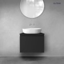 Vernal Oltens Vernal szafka 60 cm podumywalkowa wisząca czarny mat 60013300