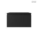 Vernal Oltens Vernal szafka 80 cm podumywalkowa wisząca czarny mat 60014300