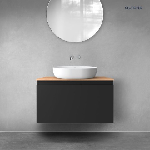 Vernal Oltens Vernal szafka 80 cm podumywalkowa wisząca czarny mat 60014300 Vernal Oltens Vernal szafka 80 cm podumywalkowa wisząca czarny mat 60014300