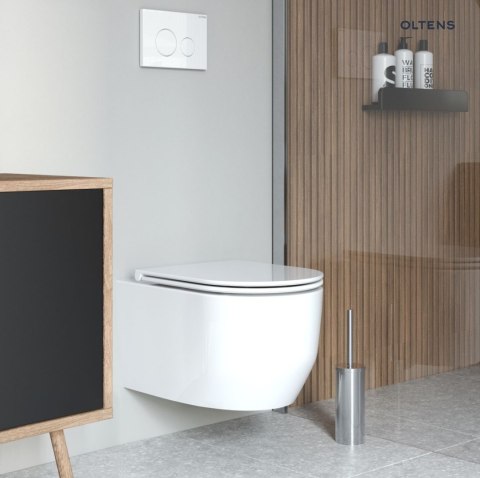 Holsted Oltens Holsted miska WC wisząca PureRim z powłoką SmartClean biała 42516000 Holsted Oltens Holsted miska WC wisząca PureRim z powłoką SmartClean biała 42516000