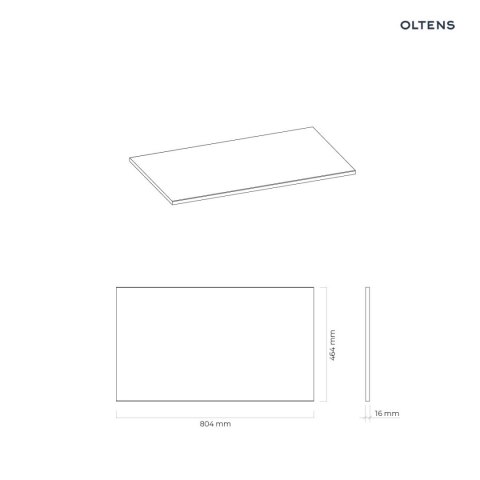 Vernal Oltens Vernal blat 80 cm naszafkowy slim dąb 63005060 Vernal Oltens Vernal blat 80 cm naszafkowy slim dąb 63005060