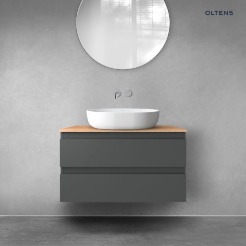 Vernal Oltens Vernal szafka 80 cm podumywalkowa wisząca grafit mat 60001400 Vernal Oltens Vernal szafka 80 cm podumywalkowa wisząca grafit mat 60001400