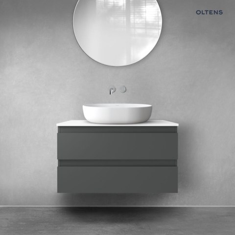 Vernal Oltens Vernal szafka 80 cm podumywalkowa wisząca grafit mat 60001400 Vernal Oltens Vernal szafka 80 cm podumywalkowa wisząca grafit mat 60001400