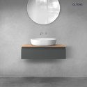 Vernal Oltens Vernal szafka 80 cm podumywalkowa wisząca grafit mat 60010400