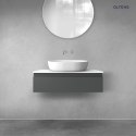 Vernal Oltens Vernal szafka 80 cm podumywalkowa wisząca grafit mat 60010400
