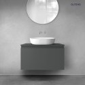 Vernal Oltens Vernal szafka 80 cm podumywalkowa wisząca grafit mat 60014400