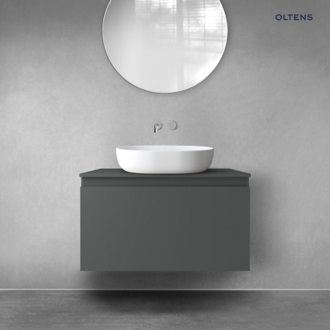 Vernal Oltens Vernal szafka 80 cm podumywalkowa wisząca grafit mat 60014400 Vernal Oltens Vernal szafka 80 cm podumywalkowa wisząca grafit mat 60014400