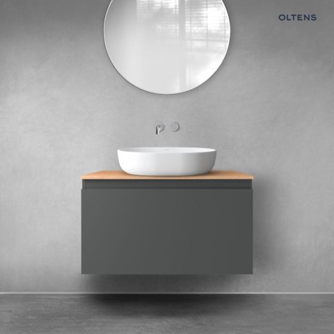 Vernal Oltens Vernal szafka 80 cm podumywalkowa wisząca grafit mat 60014400 Vernal Oltens Vernal szafka 80 cm podumywalkowa wisząca grafit mat 60014400