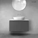 Vernal Oltens Vernal szafka 80 cm podumywalkowa wisząca grafit mat 60014400