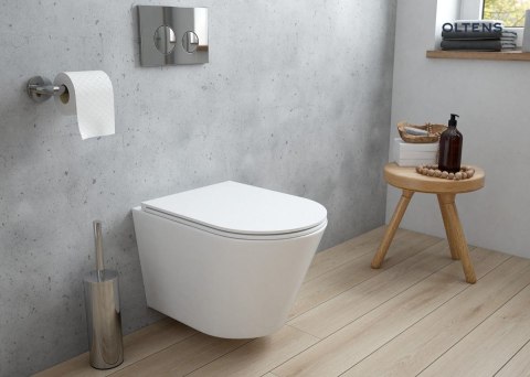 Jog Oltens Jog miska WC wisząca PureRim biała 42001000 Jog Oltens Jog miska WC wisząca PureRim biała 42001000