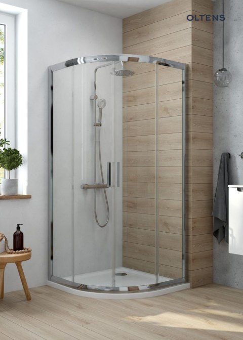 Atran Oltens Atran zestaw prysznicowy termostatyczny z deszczownicą chrom 36500100 Atran Oltens Atran zestaw prysznicowy termostatyczny z deszczownicą chrom 36500100