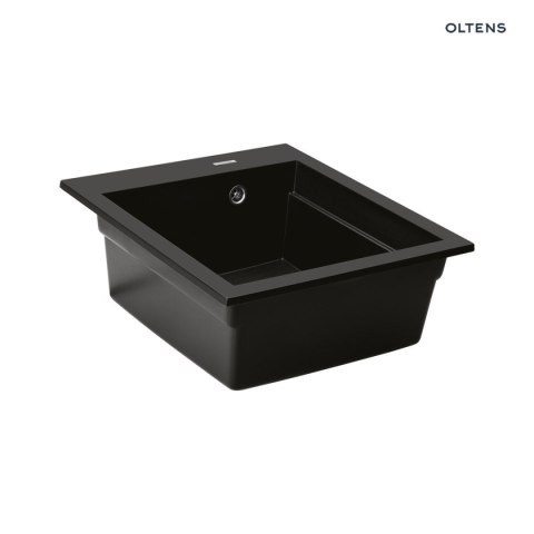 Gravan Oltens Gravan zlewozmywak granitowy 1-komorowy 47x51,5 cm czarny mat 72001300 Gravan Oltens Gravan zlewozmywak granitowy 1-komorowy 47x51,5 cm czarny mat 72001300
