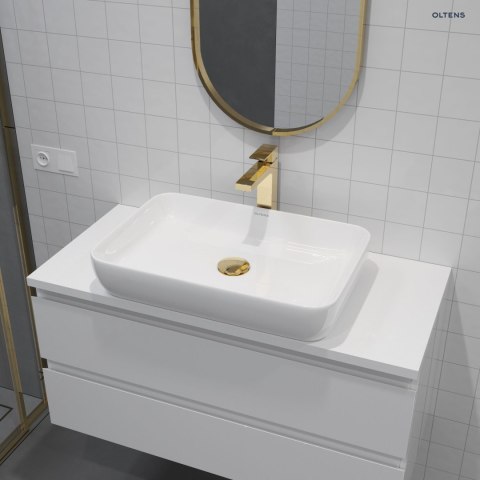 Solberg Oltens Solberg umywalka 62x41,5 cm nablatowa prostokątna biała 40318000 Solberg Oltens Solberg umywalka 62x41,5 cm nablatowa prostokątna biała 40318000
