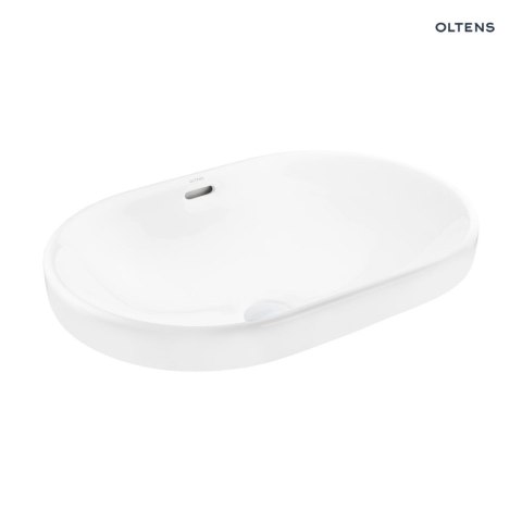 Tive Oltens Tive umywalka 61x40 cm wpuszczana owalna biała 40323000 Tive Oltens Tive umywalka 61x40 cm wpuszczana owalna biała 40323000