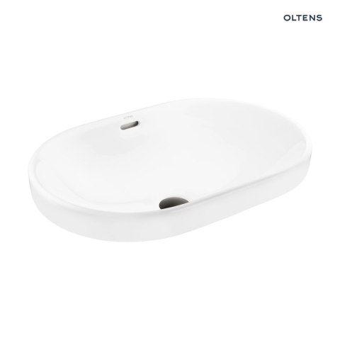 Tive Oltens Tive umywalka 61x40 cm wpuszczana owalna biała 40323000 Tive Oltens Tive umywalka 61x40 cm wpuszczana owalna biała 40323000