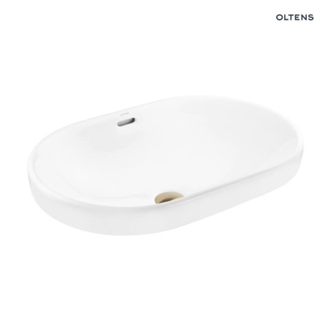 Tive Oltens Tive umywalka 61x40 cm wpuszczana owalna biała 40323000 Tive Oltens Tive umywalka 61x40 cm wpuszczana owalna biała 40323000