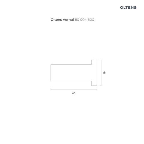 Vernal Oltens Vernal haczyk na ręcznik złoty połysk 80004800 Vernal Oltens Vernal haczyk na ręcznik złoty połysk 80004800