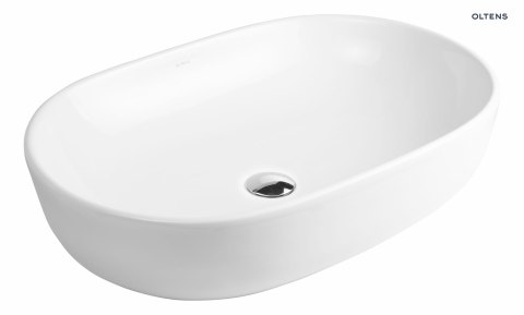 Hamnes Oltens Hamnes umywalka 60x42,5 cm nablatowa owalna biała 40315000 Hamnes Oltens Hamnes umywalka 60x42,5 cm nablatowa owalna biała 40315000