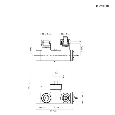 Varmare Ventil Oltens Varmare Ventil zestaw termostatyczny grzejnikowy jednootworowy prawy chrom 55906100 Varmare Ventil Oltens Varmare Ventil zestaw termostatyczny grzejnikowy jednootworowy prawy chrom 55906100