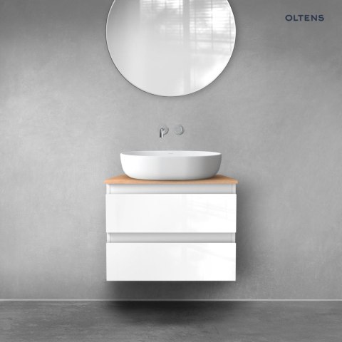 Vernal Oltens Vernal szafka 60 cm podumywalkowa wisząca biały połysk 60002000 Vernal Oltens Vernal szafka 60 cm podumywalkowa wisząca biały połysk 60002000