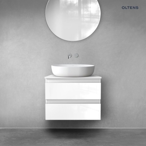Vernal Oltens Vernal szafka 60 cm podumywalkowa wisząca biały połysk 60002000 Vernal Oltens Vernal szafka 60 cm podumywalkowa wisząca biały połysk 60002000