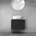 Vernal Oltens Vernal szafka 60 cm podumywalkowa wisząca czarny mat 60013300