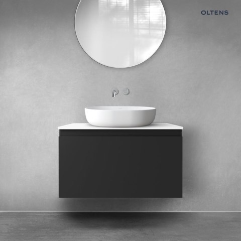 Vernal Oltens Vernal szafka 80 cm podumywalkowa wisząca czarny mat 60014300 Vernal Oltens Vernal szafka 80 cm podumywalkowa wisząca czarny mat 60014300