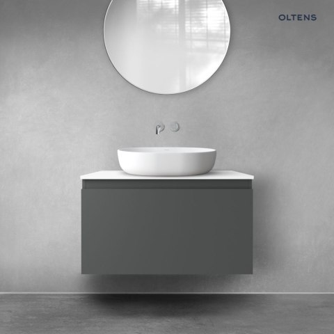 Vernal Oltens Vernal szafka 80 cm podumywalkowa wisząca grafit mat 60014400 Vernal Oltens Vernal szafka 80 cm podumywalkowa wisząca grafit mat 60014400